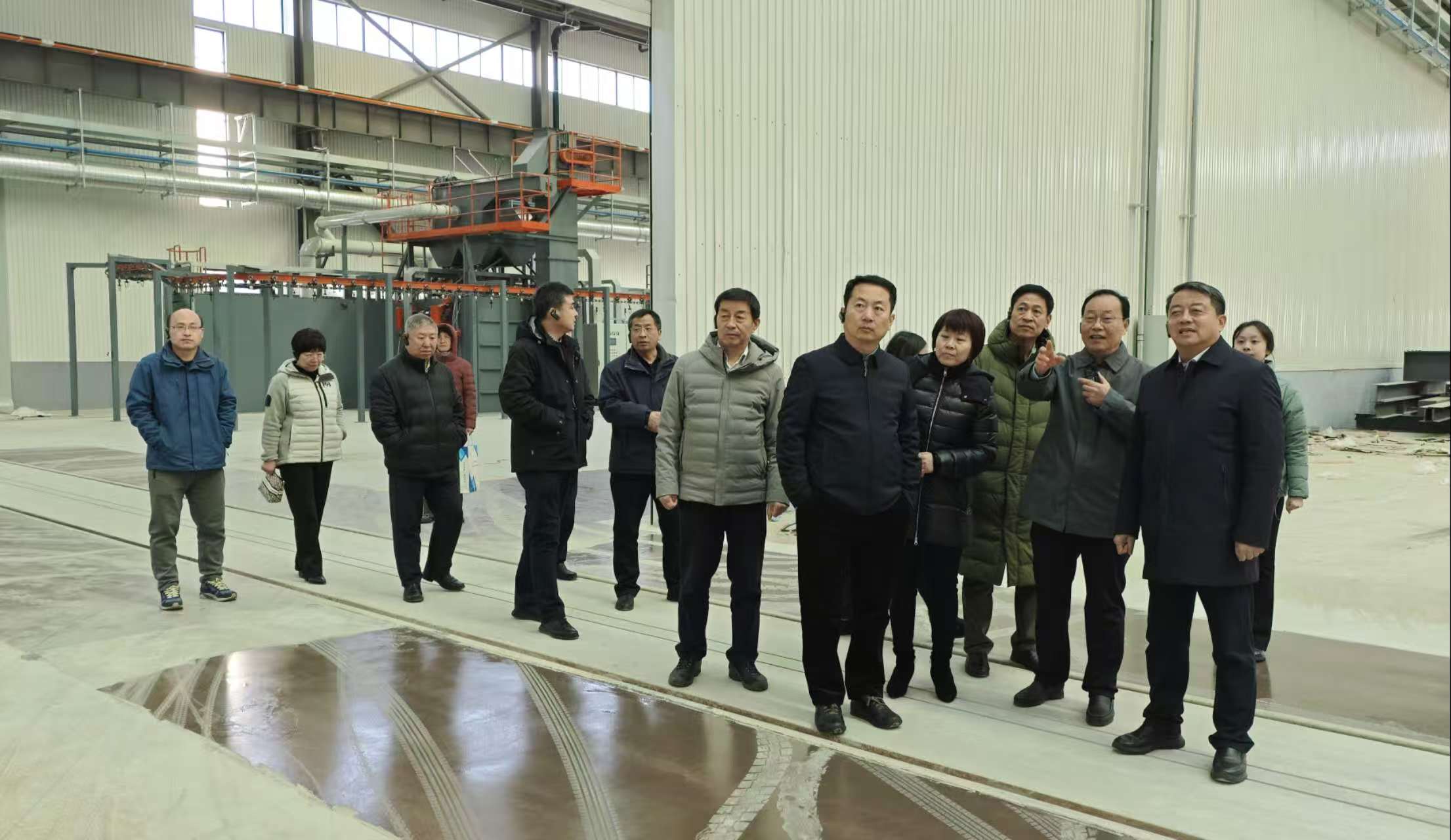 Shandong Mechanical Engineering Society of advanced manufacturing and equipment think tank expert group and his entourage to visit the Shankuang Intelligent Mining Machinery Industrial Park research and guidance work